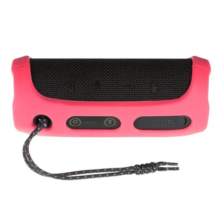 Для JBL Flip4 Bluetooth Speaker Soft Silicone Case Anti-scratch Protective Cover - Rose