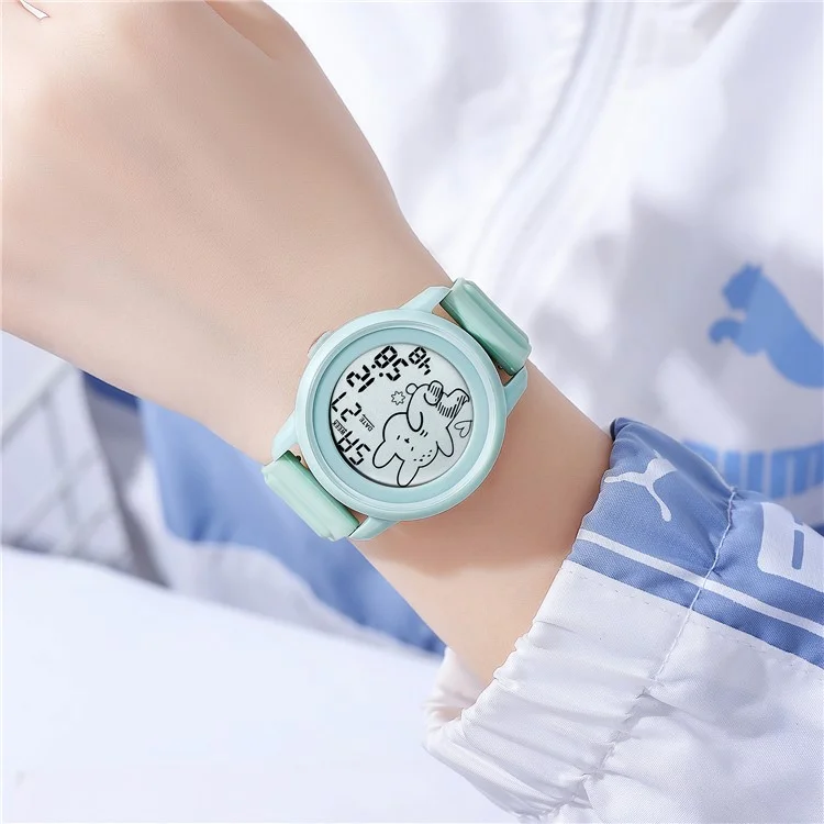 SKMEI 2217 Reloj Eléctrico Creativo Estilo Simple Reloj Electrónico Deportivo Estudiantil - Verde
