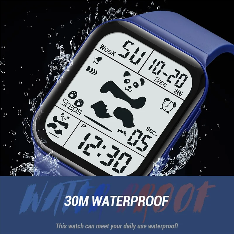 SKMEI 2216 Multi-functional Electric Watch 30m Waterproof Sport Watch for Student - Blue