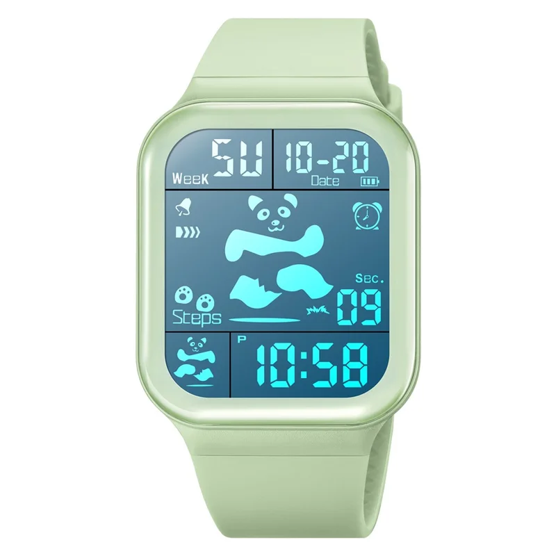 SKMEI 2216 Multi-functional Electric Watch 30m Waterproof Sport Watch for Student - Green
