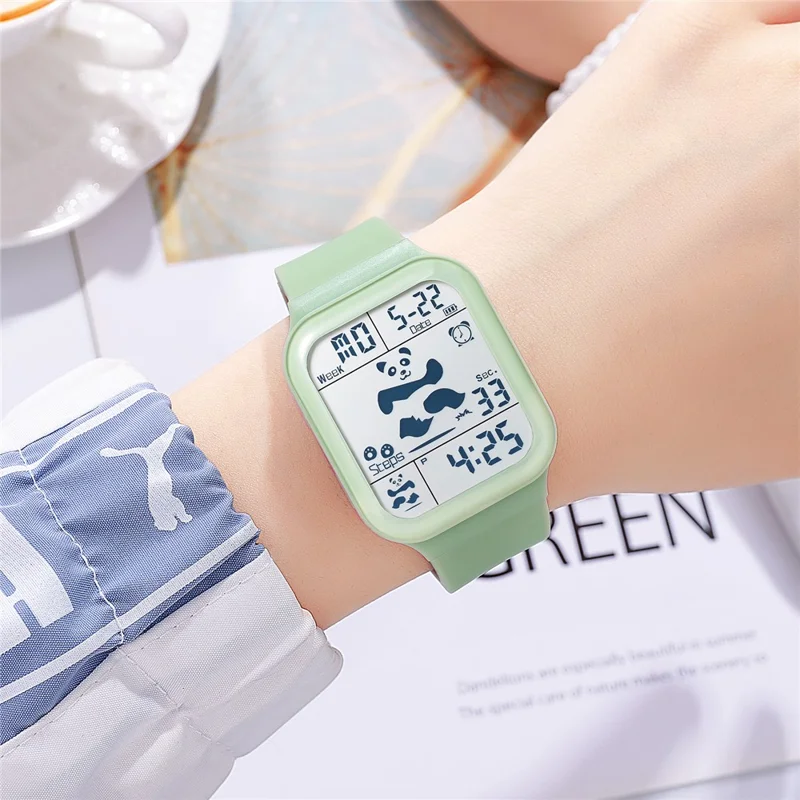 SKMEI 2216 Multi-functional Electric Watch 30m Waterproof Sport Watch for Student - Green