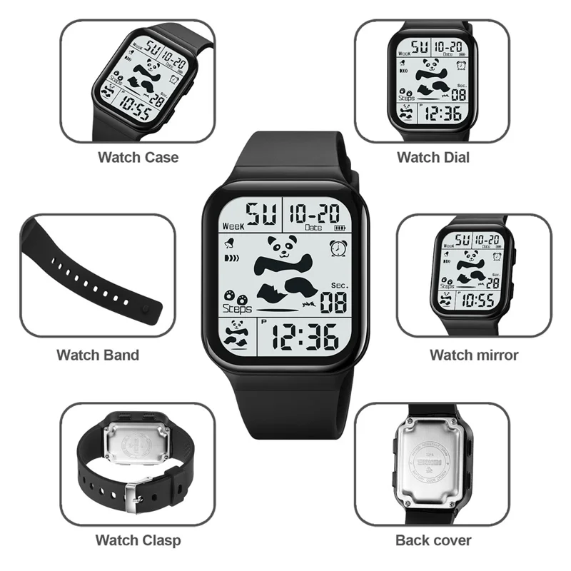 SKMEI 2216 Multi-functional Electric Watch 30m Waterproof Sport Watch for Student - Green