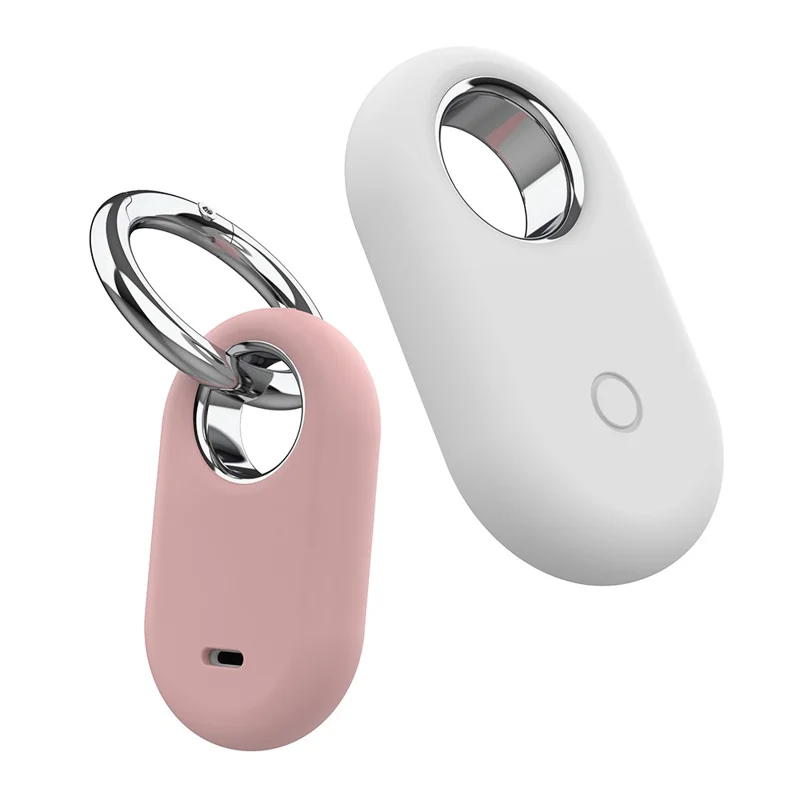 Para Samsung Galaxy SmartTag 2 Capa de Silicone à Prova de Água Suporte de Rastreador Capa Protetora com Fivela - Azul Escuro