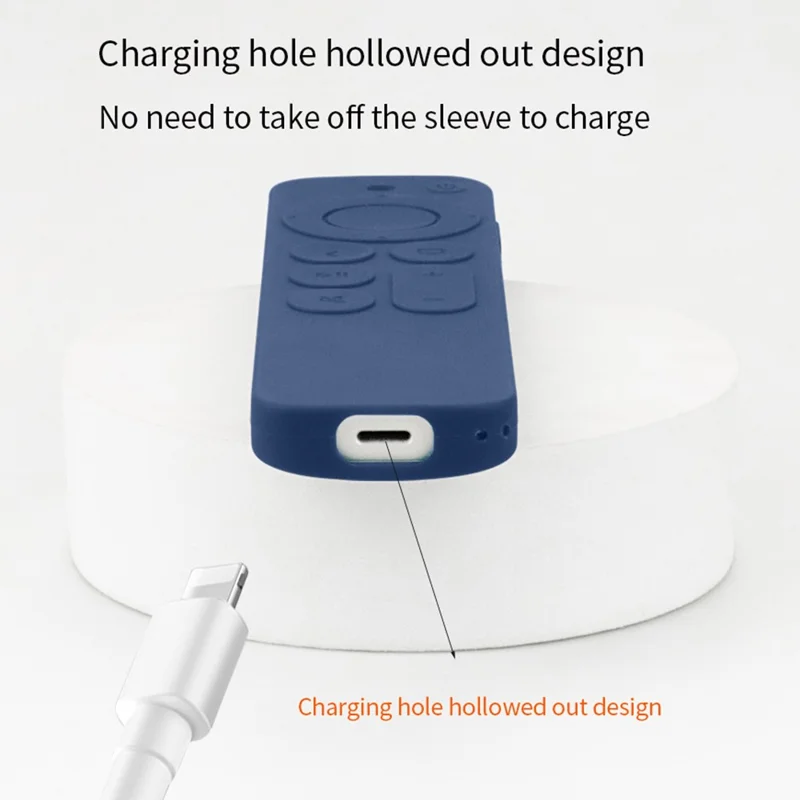 Für Apple TV6 Fernbedienung Drop-proof Case Silikon Schutzhülle mit Schlaufe - Gelb