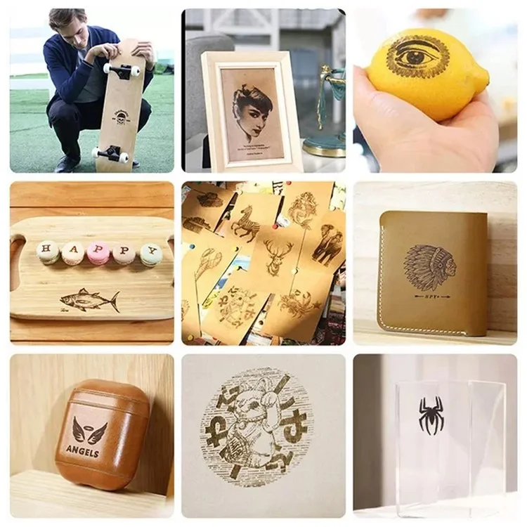 LASERPECKER Pro Laser Engraver Small DIY Portable Laser Cutter Engraving Machine for Wood, Leather - EU Plug