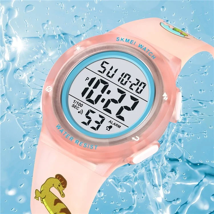 SKMEI 2236 Lovely Kids Round Wrist Watch Children Luminous DIY Digital Watch with 2 Straps - For Boys