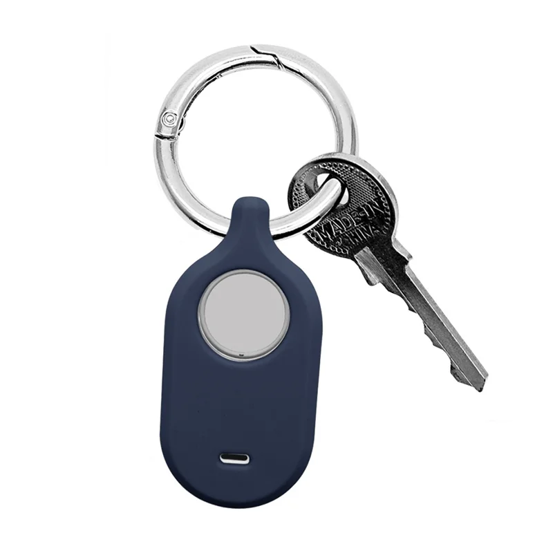 For Samsung Galaxy SmartTag 2 Protective Cover Tracker Holder Silicone Case with Buckle - Purple