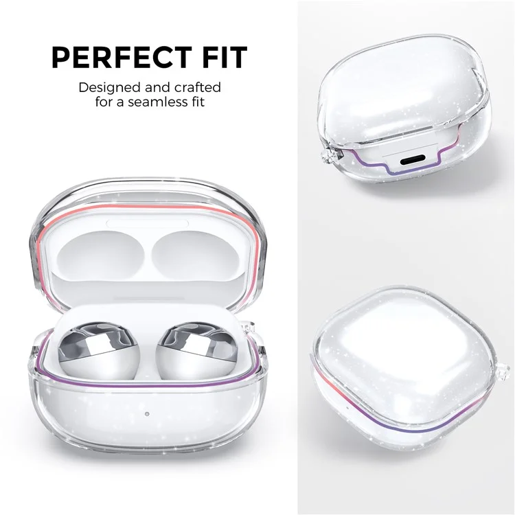 AHASTYLE WG89 Para Samsung Galaxy Buds Pro / Buds Live / Buds2 / Buds Pro 2 Case TPU Earbud Storage Cover - Brilhante
