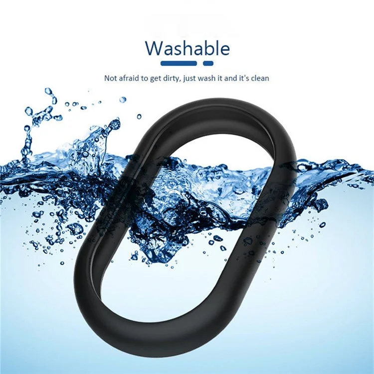 Slim Silicone Case for Samsung Galaxy SmartTag 2 Bluetooth-compatible Tracker Bumper Frame Protector with Buckle - Dark Blue