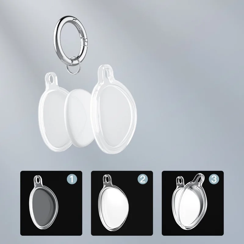 Soft TPU Protective Sleeve for Huawei Tag Bluetooth Locator Dustproof Cover - Transparent