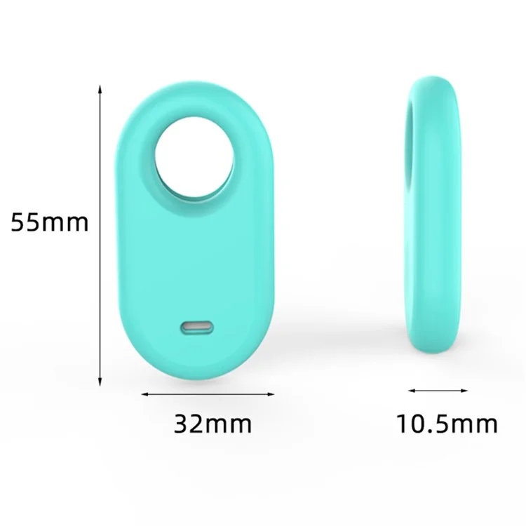 Dustproof Silicone Case for Samsung Galaxy SmartTag2 Bluetooth-compatible Tracker Case Anti-Drop Shockproof Cover - Matcha Green