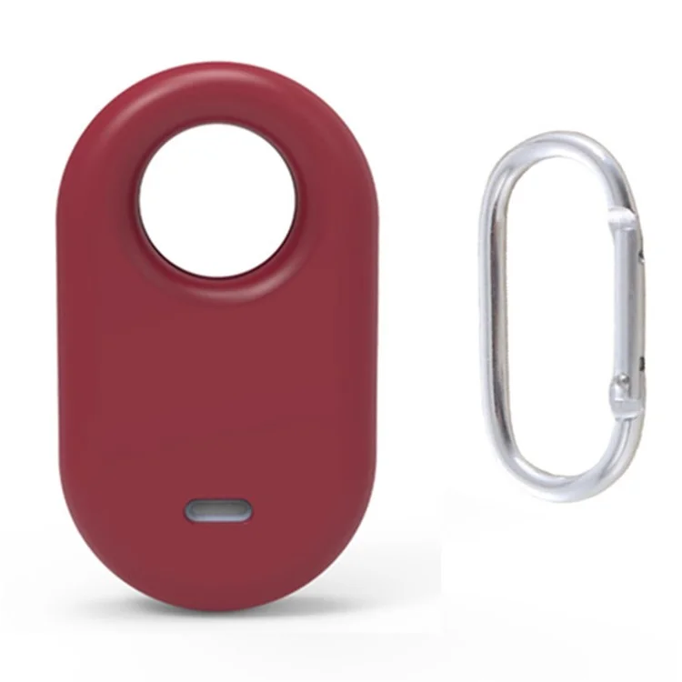 Пылезащитный силиконовый чехол для Samsung Galaxy SmartTag2 Bluetooth Tracker Case Anti-Drop Shockproof Cover - Wine Red