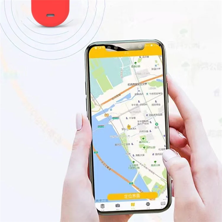 Пылезащитный силиконовый чехол для Samsung Galaxy SmartTag2 Bluetooth Tracker Case Anti-Drop Shockproof Cover - Wine Red