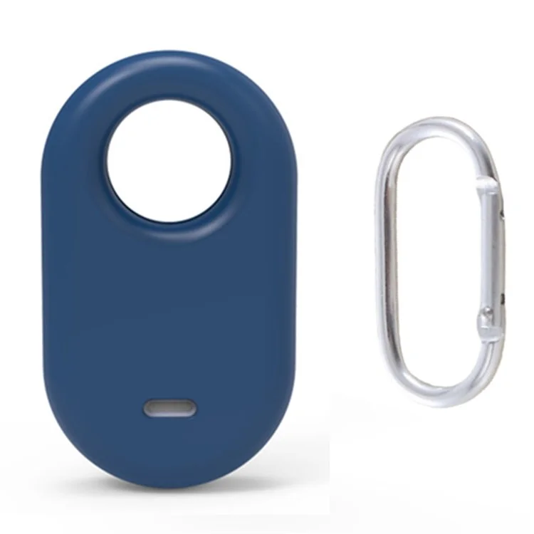 Пылезащитный силиконовый чехол для Samsung Galaxy SmartTag2 Bluetooth Tracker Case Anti-Drop Shockproof Cover - Midnight Blue