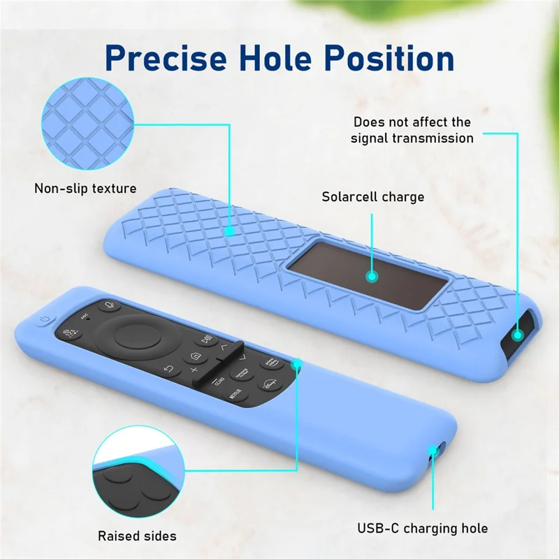 Pour la télécommande Samsung BN59-01432A / TM2360E, étui de protection antichute en silicone - Noir