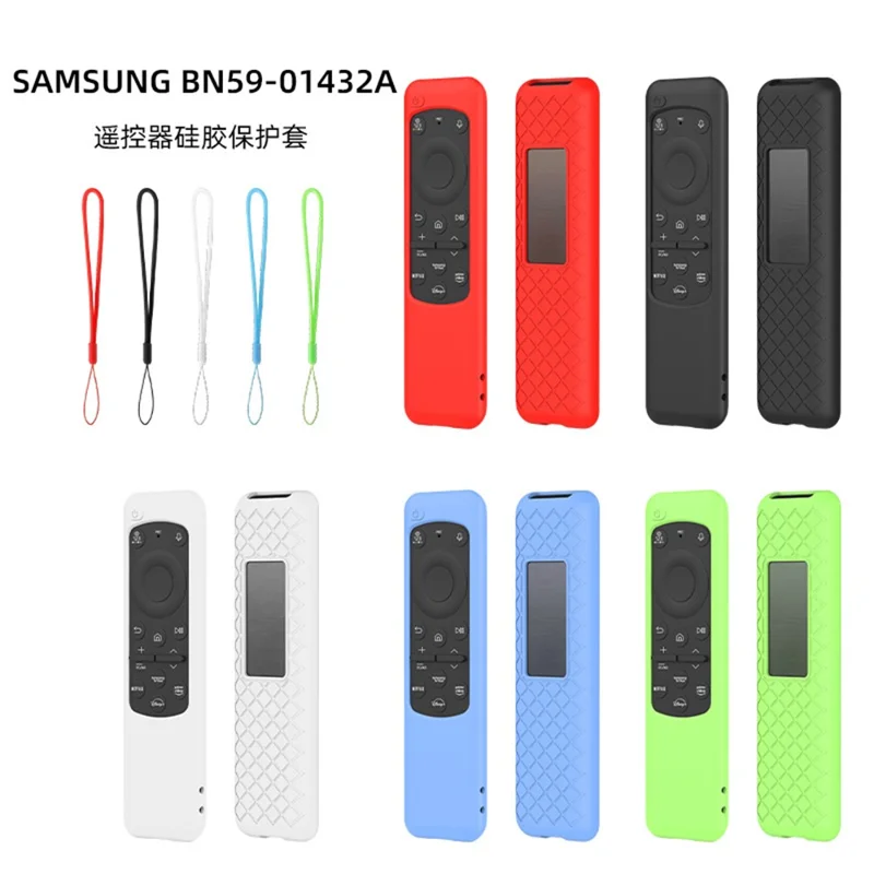 Pour la télécommande Samsung BN59-01432A / TM2360E, étui de protection antichute en silicone - Noir