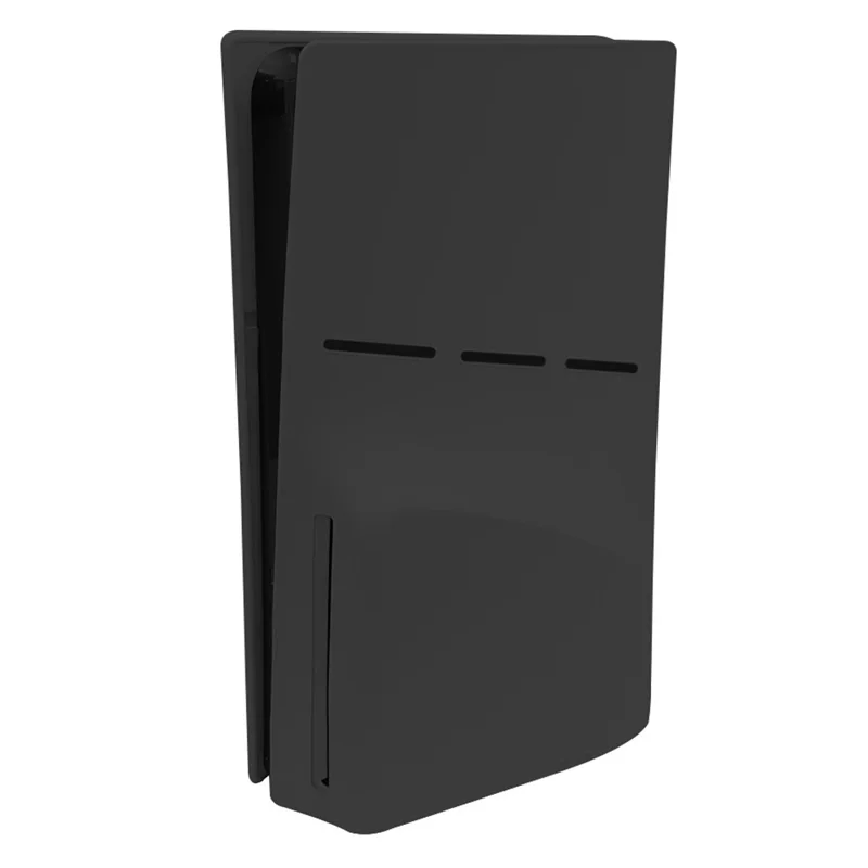 For Sony PS5 Slim Case Cover Game Console Shockproof Silicone Protective Shell - Black