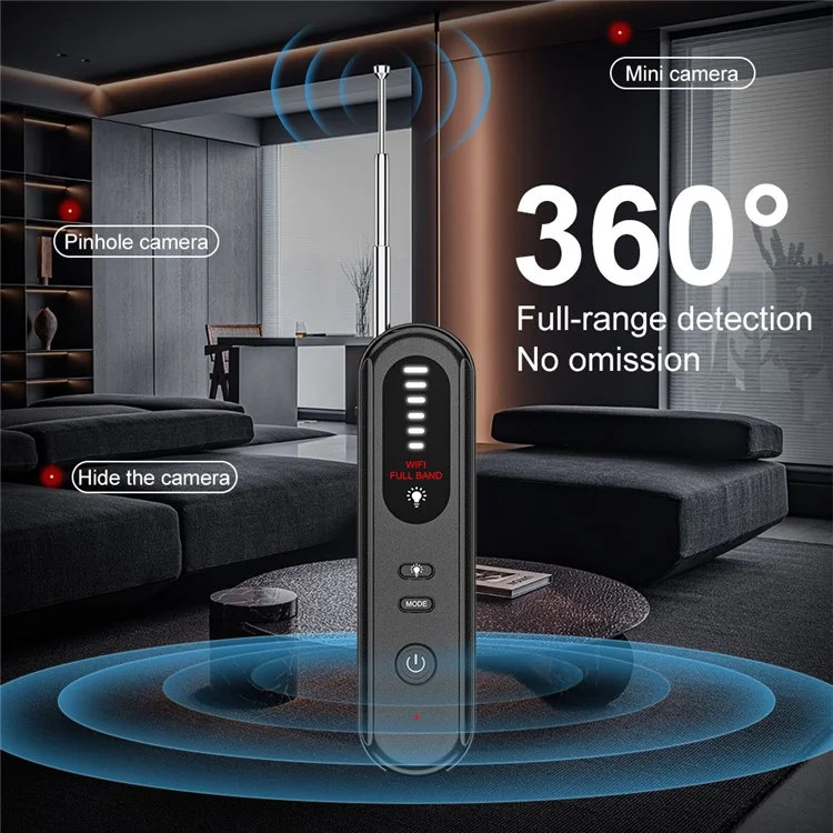 T01 Strumento di Scansione a Infrarossi Scanner Wireless Wireless Rilevatore di Telecamere Nascoste Per Hotel Per i Viaggi Domestici