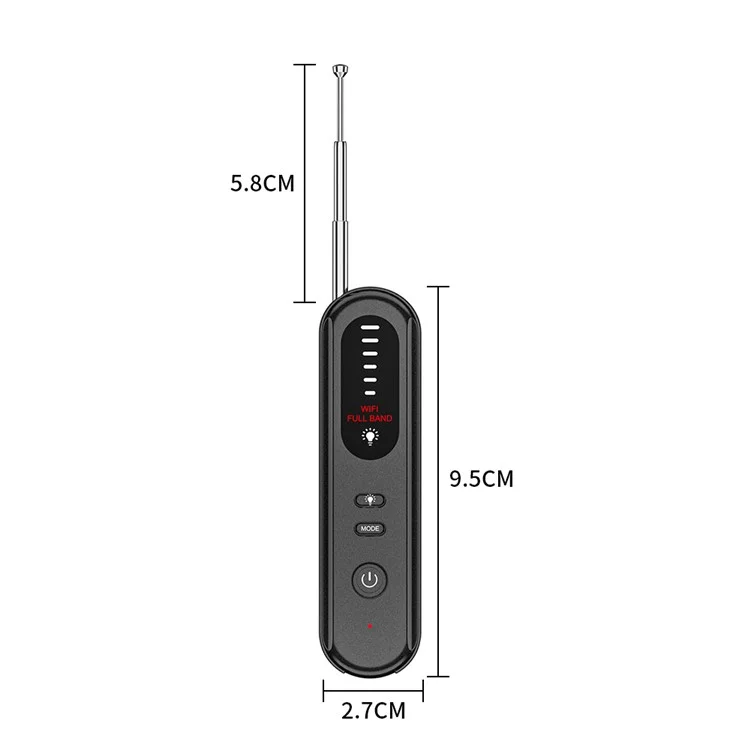 T01 Wireless Signal Scanner Infrared Scanning Tool Hidden Camera Detector for Home Travel Hotel