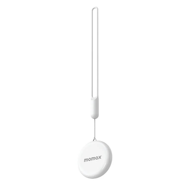 MOMAX BR7 PINPOP Tracker senza fili portatile Anti-Lost Device IP66 Impermeabile Localizzatore di articoli con cordino (FindMy Certificato) - Bianco