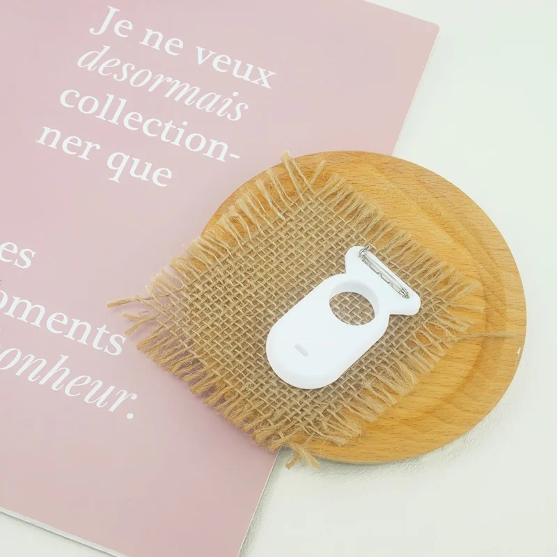 Capa de Silicone para Samsung Galaxy SmartTag2, Capa Protetora com Pino de Segurança Compatível com Bluetooth - Branco