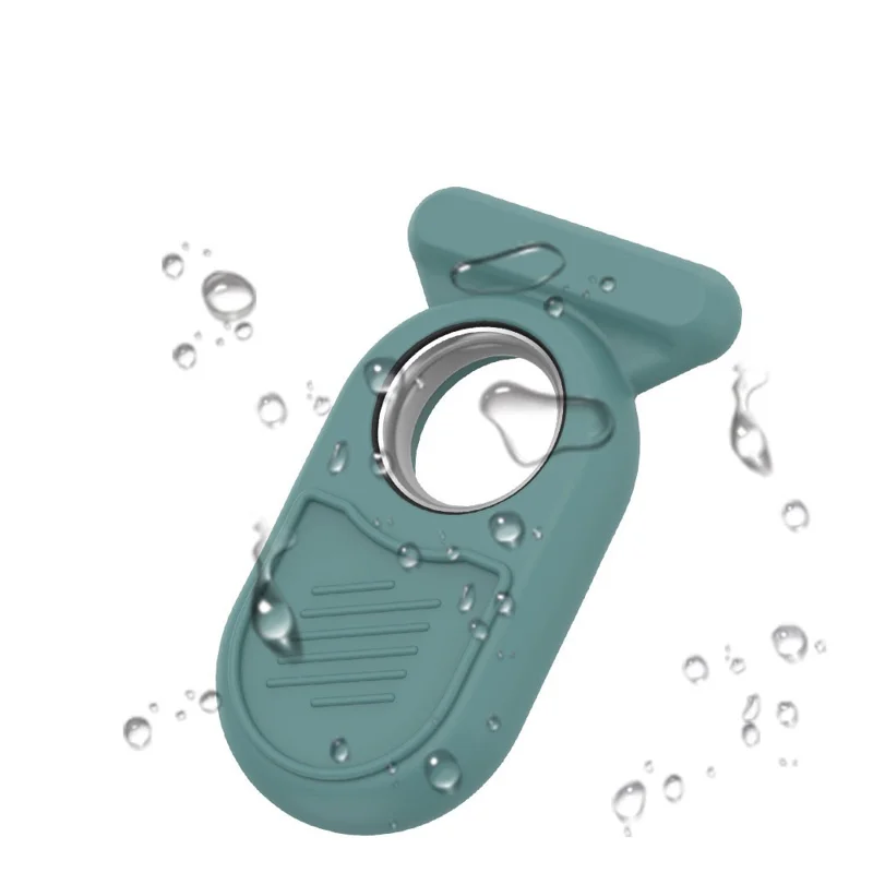 Capa de Silicone para Samsung Galaxy SmartTag2, Capa Protetora com Pino de Segurança Compatível com Bluetooth - Branco