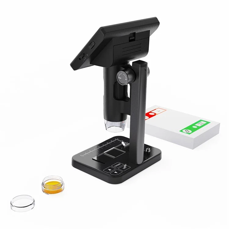 MS03 High Definition Digital Microscope 5-Inch IPS Screen 8000X Magnifying Biological Microscope