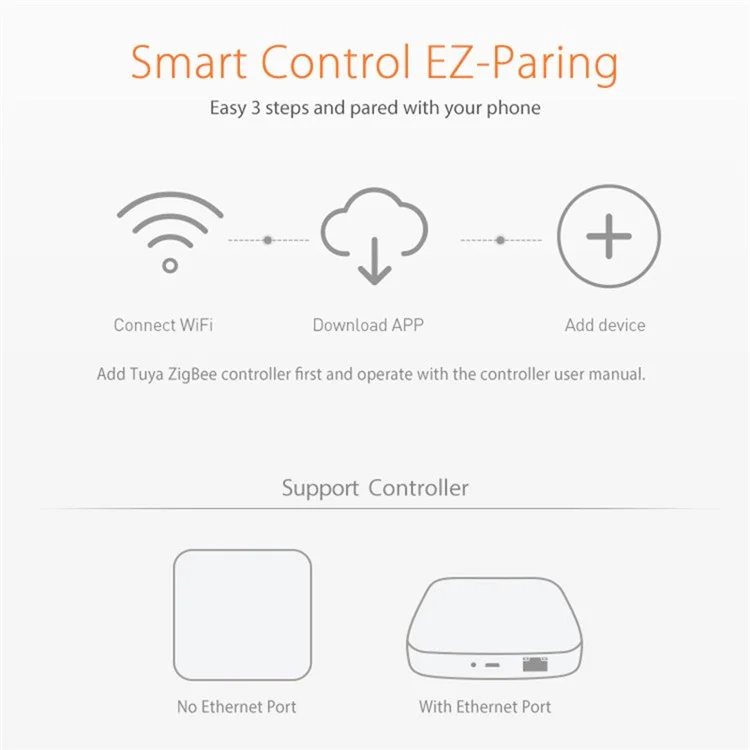 NEO NAS-WS05BH Tuya HomeKit e Sensor de Inundação Inteligente de Modo Dual ZigBee Detector de Água com Alarme de Inundação (Sem Bateria)