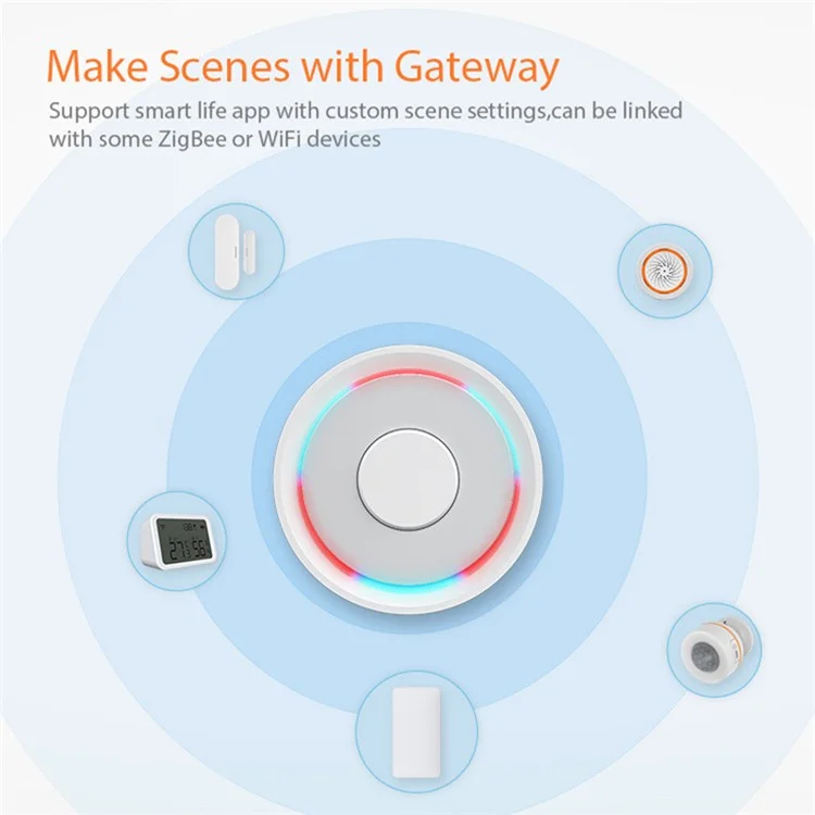 NEO NAS-WS05BH Tuya HomeKit e Sensor de Inundação Inteligente de Modo Dual ZigBee Detector de Água com Alarme de Inundação (Sem Bateria)