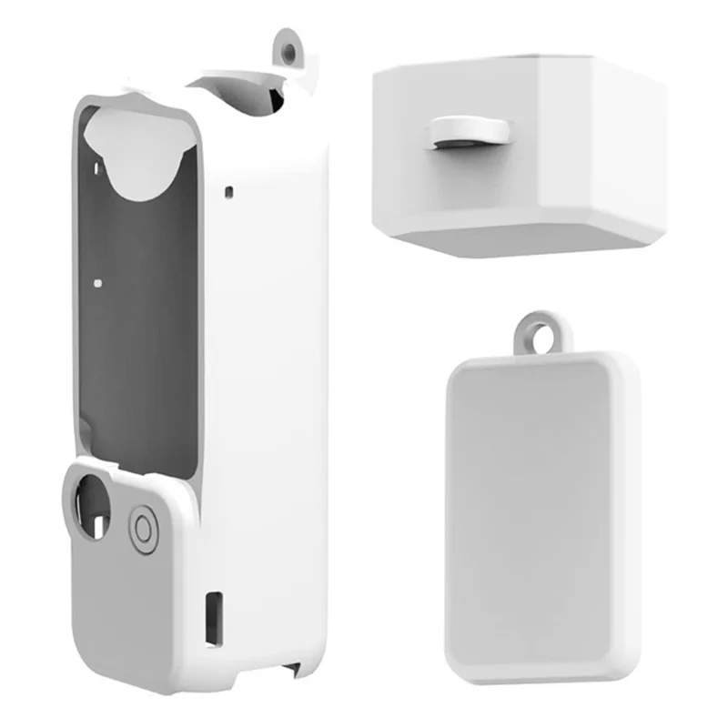 غطاء سيليكون للكاميرا الجيبية DJI Osmo Pocket 3، غطاء واقي من السقوط - أبيض