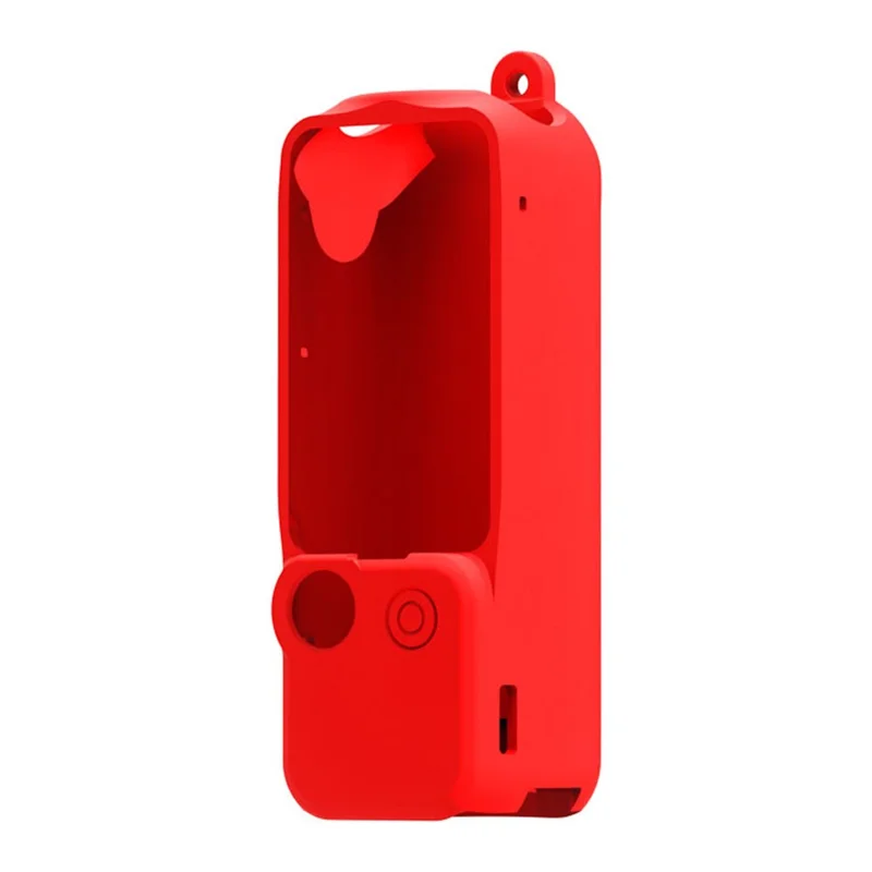 For DJI Osmo Pocket 3 Pocket Camera Silicone Case Drop Protection Sleeve Cover - Red