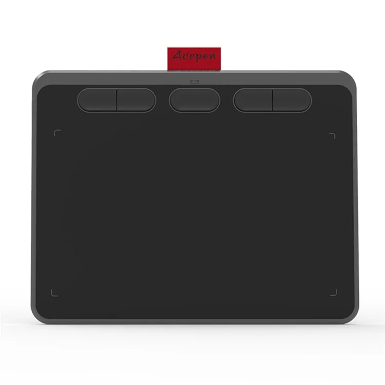 ACEPEN AP604B Plastic Case Ultra Thin Digital Graphic Board Drawing Tablet + 8192 Levels Pressure Battery-free Passive Stylus - Black