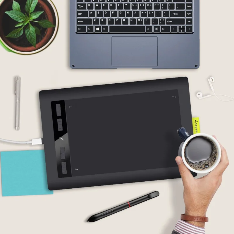 ACEPEN AP1060 8192 Pressure Sensitive Digital Writing Pad 10.6-Inch Graphics Drawing Tablet