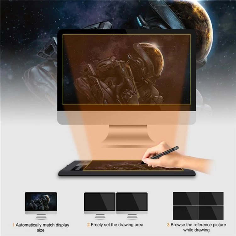 ACEPEN AP1060 8192 Pressure Sensitive Digital Writing Pad 10.6-Inch Graphics Drawing Tablet