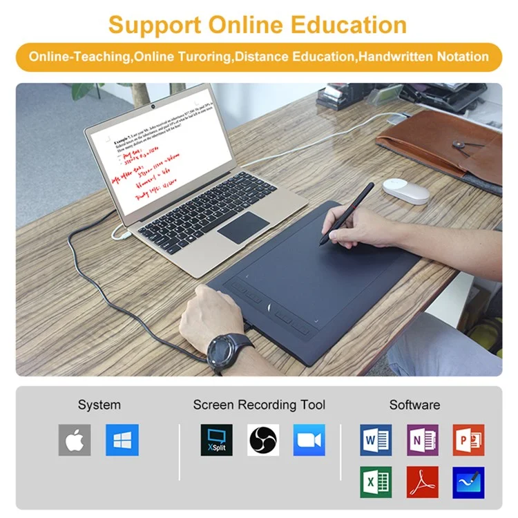 ACEPEN AP1060 8192 Pressure Sensitive Digital Writing Pad 10.6-Inch Graphics Drawing Tablet