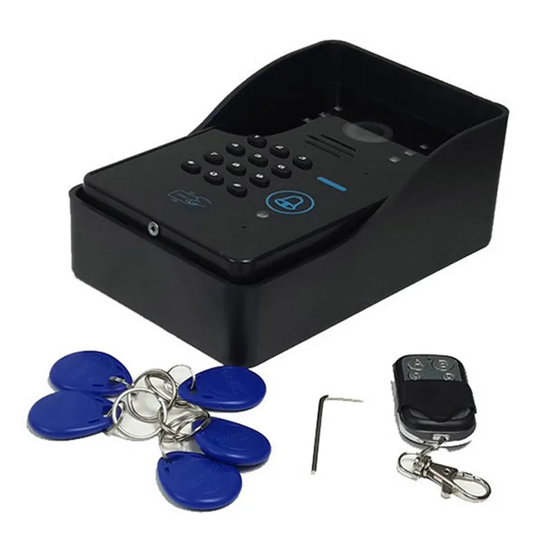 806MJIDS12 EU Plug 7-inch Home Intercom Video Doorbell, 1 Camera+2 Monitor