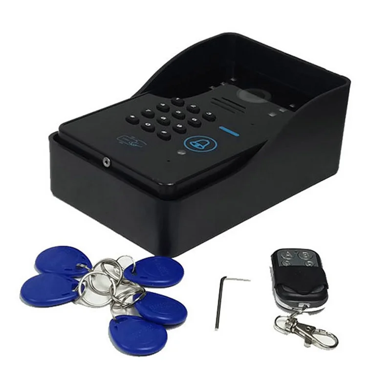 806MJIDS13 1 Camera+3 Monitor EU Plug 7" Video Door Phone Doorbell Intercom