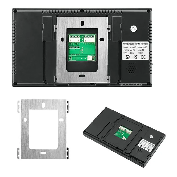 806FC11 7 Inch Color Screen Wired Intercom Video Doorbell System, EU Plug