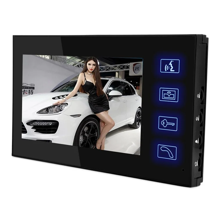 806FC11 7 Inch Color Screen Wired Intercom Video Doorbell System, EU Plug