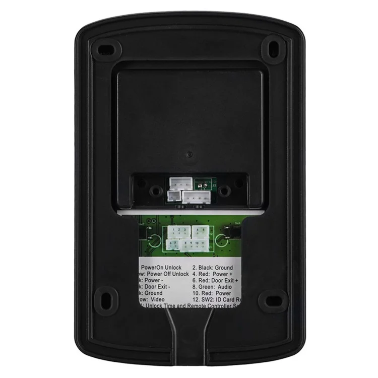 806FC11 7 Inch Color Screen Wired Intercom Video Doorbell System, EU Plug