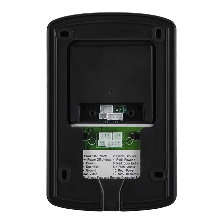 Sonnette vidéo filaire avec interphone 7" 806FC12 Prise EU 1 caméra + 2 moniteurs