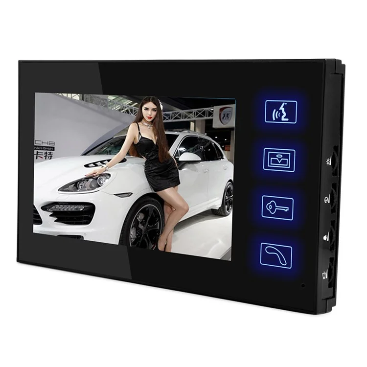 806FC13 1 Camera+3 Monitor EU Plug 7-inch Video Doorbell Intercom Doorphone