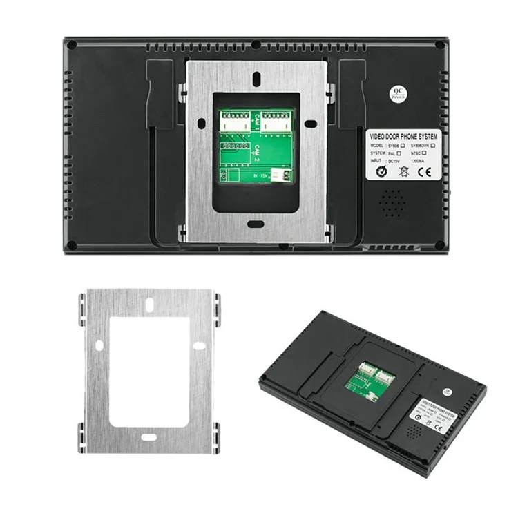 806FC13 1 Camera+3 Monitor EU Plug 7-inch Video Doorbell Intercom Doorphone