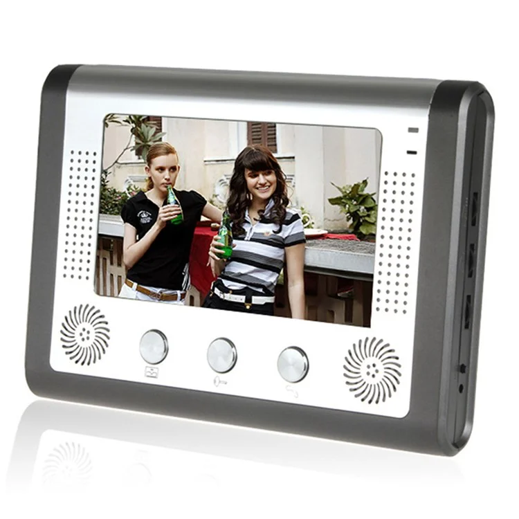 801FA12 1 Camera+2 Monitor EU Plug 7-inch Wired Video Doorbell Intercom Kit
