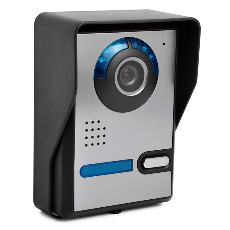 801FA12 1 Camera+2 Monitor EU Plug 7-inch Wired Video Doorbell Intercom Kit