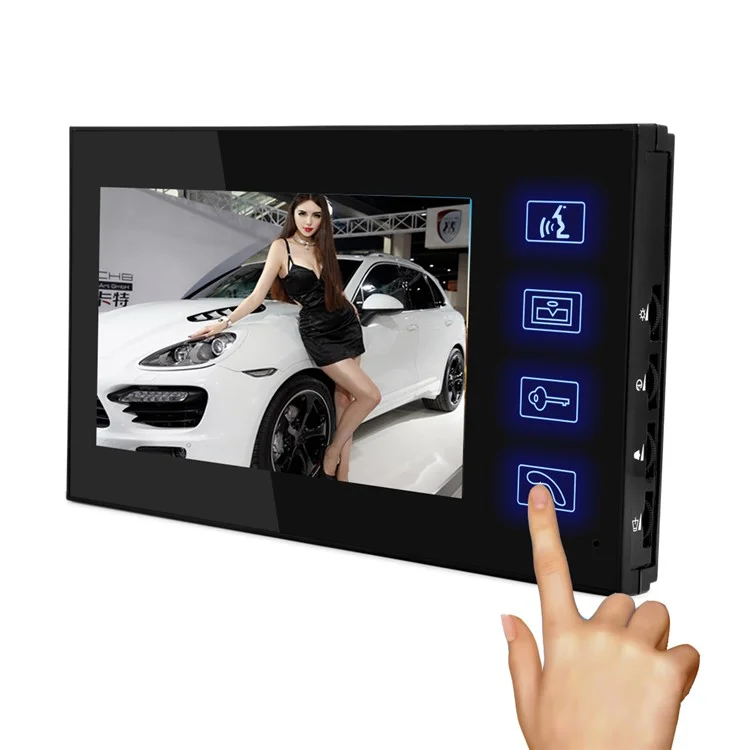 806MJIDS11 1 Camera+1 Monitor EU Plug 7-inch Home Intercom Video Doorbell