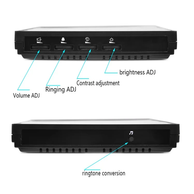 806MJIDS11 1 Camera+1 Monitor EU Plug 7-inch Home Intercom Video Doorbell
