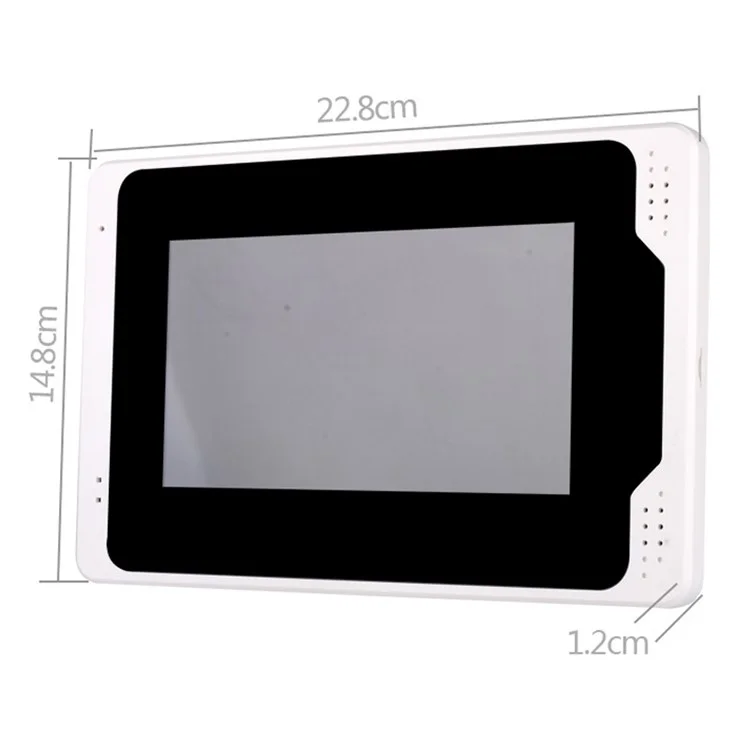 701FD22 Sonnette connectée Tuya Smart 1080P WiFi avec double écran, détection de mouvement, prise UE 