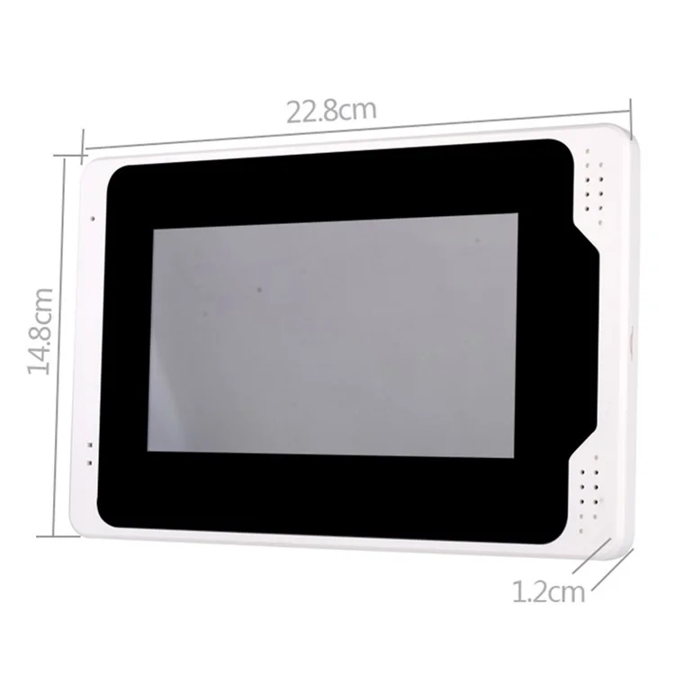 701FD13 1 Telecamera 1080P Password Door Bell + 3 Monitor Interni, Spina EU