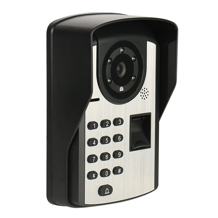 701FD13 1 Telecamera 1080P Password Door Bell + 3 Monitor Interni, Spina EU